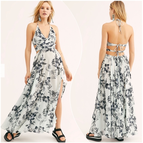 🍒NWT🍒 FREE PEOPLE 100% COTTON MAXI DRESS - Picture 4 of 4
